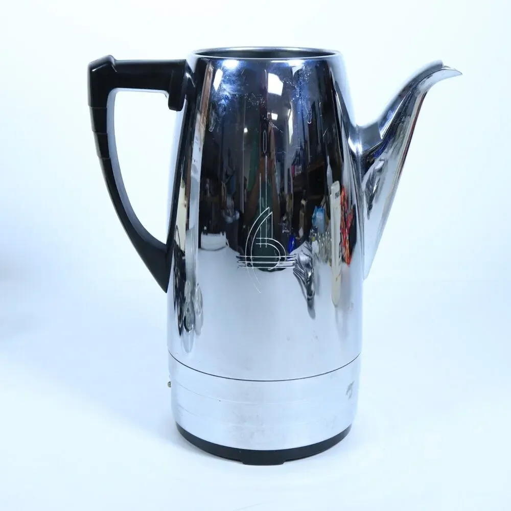 Vintage Sunbeam Coffeemaster Automatic Percolator Model AP Chrome 1959 Art Deco